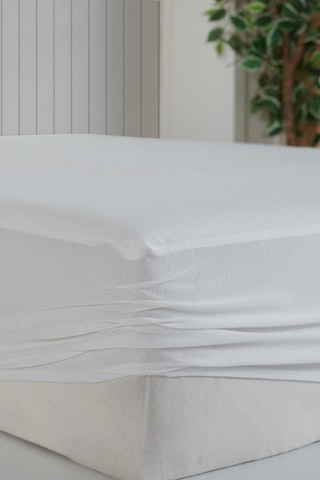 Varol 180x200cm Sıvı Geçirmez Battal Boy Fitted Alez Beyaz