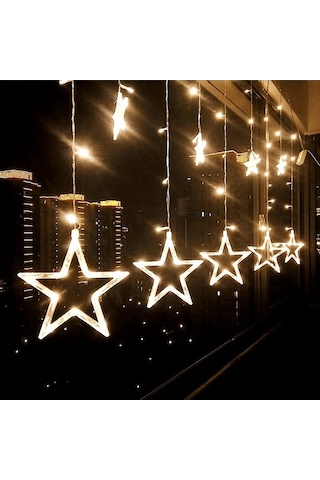 Tongxida 220v Ab Fişi Led Yıldız Işığı Noel Işıkları İç/dış Dekoratif Aşk Perdeleri Lambası Tatil Düğün Aydınlatması İçin Sıca Sıcak Beyaz