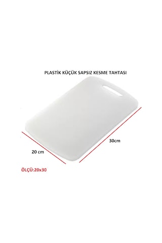 Plastik Küçük Sapsız Kesme Tahtası Kesim Panosu