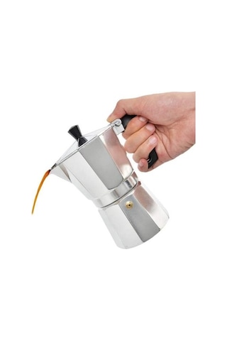 Chef Star Ocaküstü Moka Pot 3 Fincanlık Alüminyum Kahve Espresso Cezvesi 150 Ml