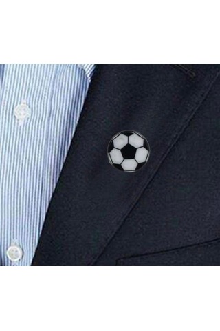 Herşey Nota Futbol Topu Yaka İğnesi Rozet Çok Renkli