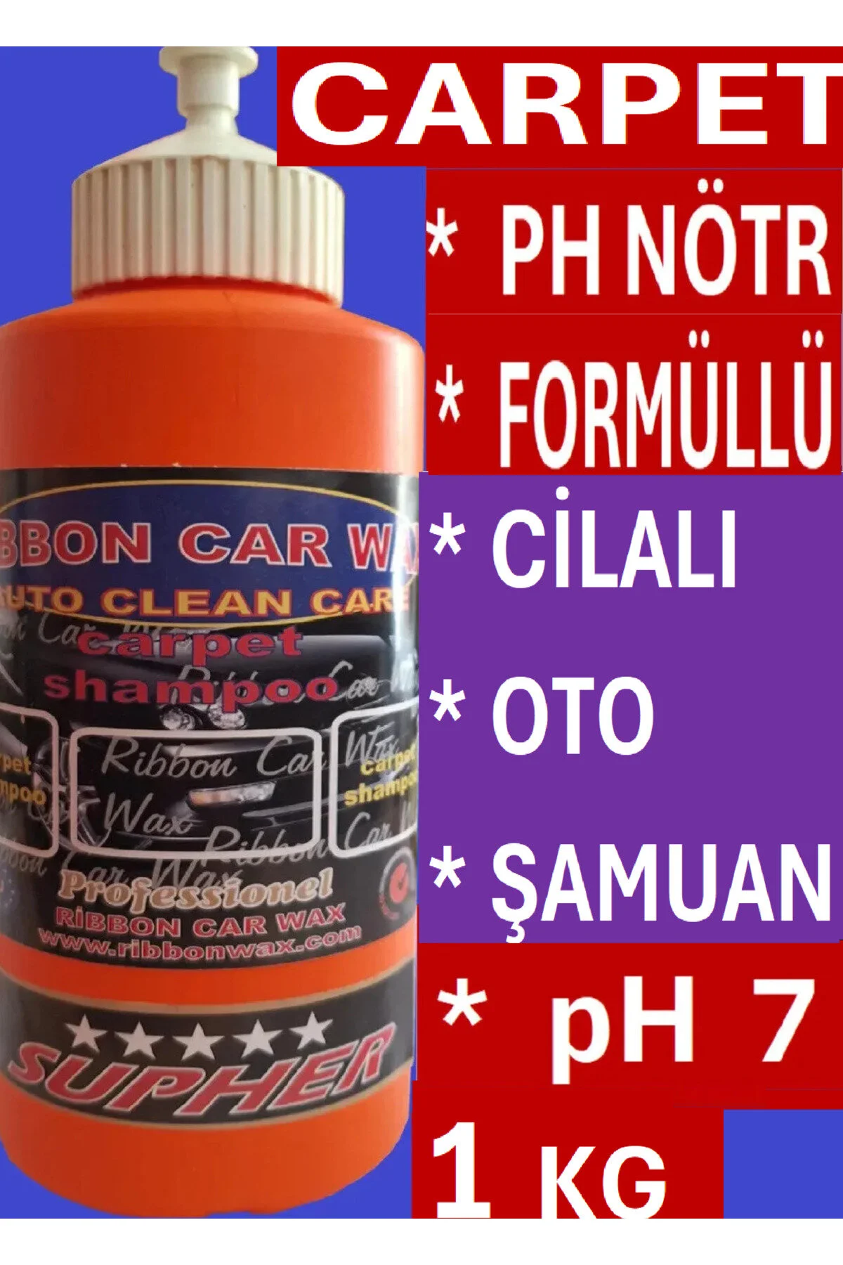 Rb Carpet Ph Nötr Formüllü Cilalı Oto Yıkama Şampuanı 1 Kg
