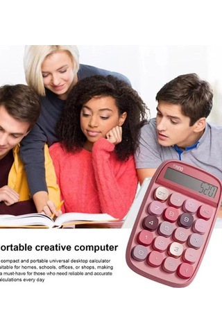 Tedar Sevimli Kare Tuşlu 10 Haneli Ldc Ekran Hesap Makinası Kahverengı Najmaddin Standart