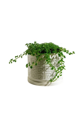 Aztek Desenli Modern Saksı - Fibrika Store