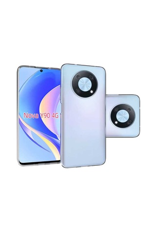 Huawei Nova Y90 Zore Şeffaf Süper Silikon Kılıf