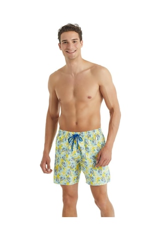 Blackspade Erkek Desenli Sarı Deniz Şort Mayo C9t1n4o01 Sarı