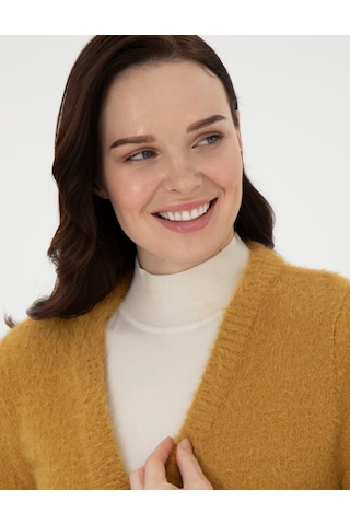 Pierre Cardin Kadın Safran Hırka Triko 50290576-vr043 Safran