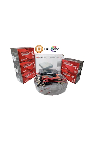 Hikvision 5'li Full Hd Güvenlik Kamerası Seti Mikrofonlu, Renkli Gece Görüşlü, Olay Anında Bildirim 38024476