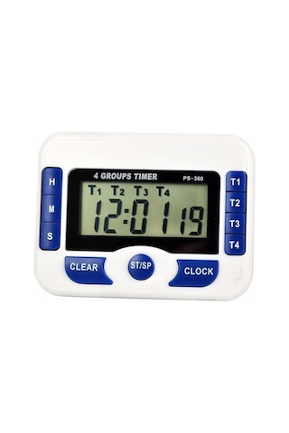 Manyetik Dijital Saat Kiti 4 Grup Kanal Alarm Zamanlayıcı