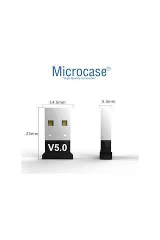 Microcase AL2392 Mini v5.0 Bluetooth USB Dongle Alıcı