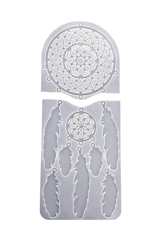 Qingmipy Büyük Rüya Yakalayıcı Silikon Kalıpları Dıy Seti Ev Dekorasyonu Pencere Ve Duvar Asılı Süsü Çok Renkli