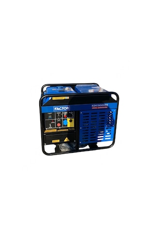 Factor KDK15000RE 15KVA Marşlı Monofaze Dizel Jeneratör