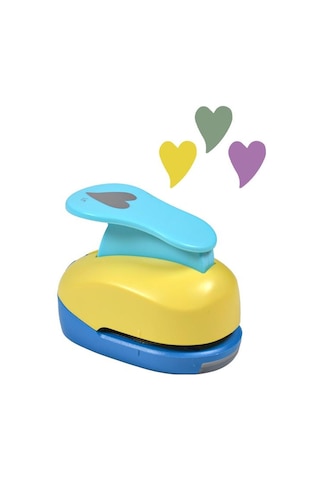 Kamei Şekilli Delgeç Kalp İnce 3.8 Cm Km8815 Çok Renkli