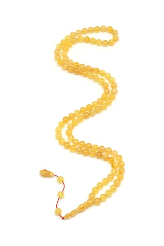 Kehribar 99'lu Tesbih 6 Mm Küre Kesim