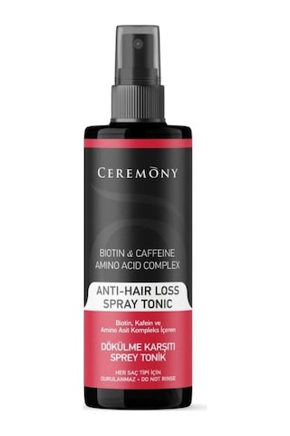 Ceremony Biotin & Kafein & Amino Kompleks İçeren Dökülme Karşıtı Saç Sprey Toniği 250ml