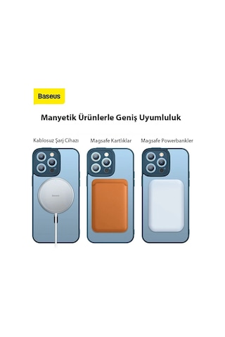 Baseus Frame Series iPhone Uyumlu 14 Pro Max 6.7 Kamera Koruyuculu Magsafe Kılıf + Tempered Ekran Koruyucu- 5775