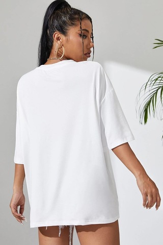 Uyguntarz Unisex Nice Tasarım Tshirt Beyaz1