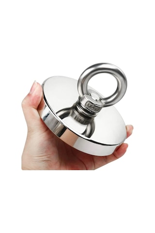 80 Mm Çapında Dev Neodyum Pot Mıknatıs Fishing Magnet Kanca Kurtarma Mıknatısı
