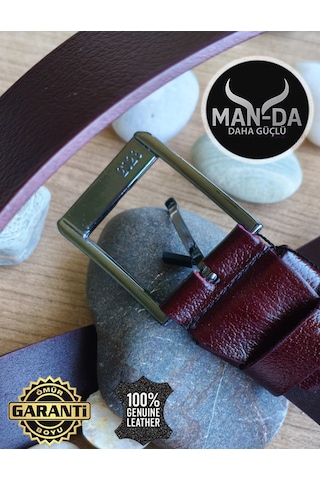 Man-da Deri Manda Derisi Erkek Kemer