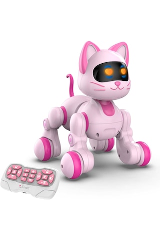 Oyuncak Uzaktan Kumandalı Sesli Işıklı Akıllı Robot Kedi