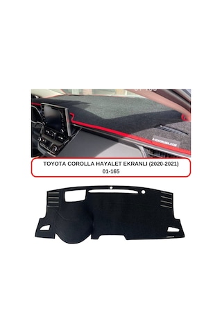Toyota Uyumlu COROLLA HAYALET EKRANLI (2019+) TORPİDO KORUMASI / HALISI / ÖRTÜSÜ / KILIFI