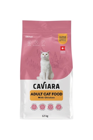 Caviara Tavuklu Yetişkin Kedi Maması 12 Kg