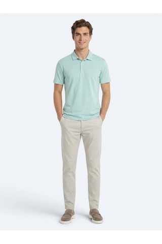 Kip Mint Düz Polo Yaka T-shirt