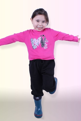 Fyk Kids Kız Çocuk Alt-üst Uzun Kollu Takım Pembe