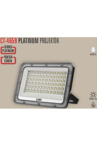 Cata Ct-4659 Platinum Led Projektör 100w Beyaz Işık Cata Ct-4659 Platinum Led Projektör 100w Beyaz Işık