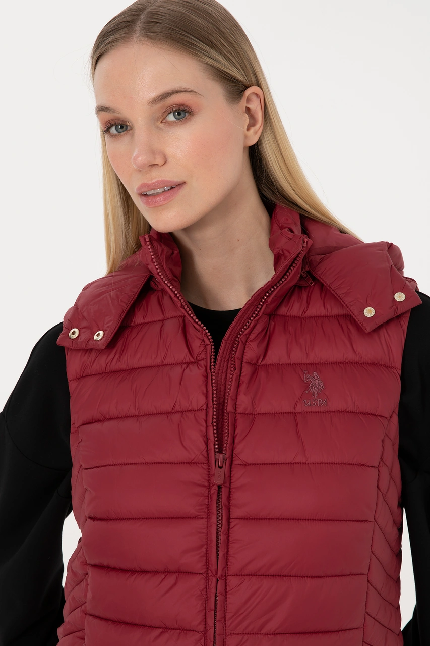 U.s. Polo Assn. Kadın Yelek Dokuma 50307992-vr104 Koyu Frambuaz/dark Raspberry