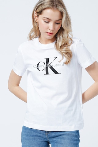 Calvin Klein Kadın Tişört-j20j219142 Beyaz