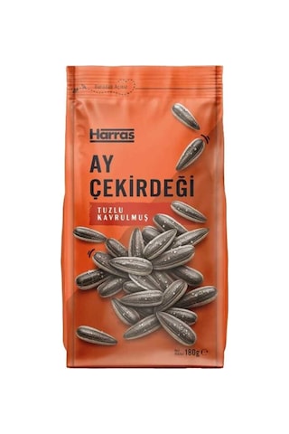 Siyah Ay Çekirdeği Tuzlu Kavrulmuş Kilitli Paket 180 Gr 4 Adet Toplam 720 Gr
