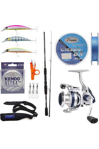 Yekoutdoor Spin Olta Seti Okuma Wave Power 8'0 2.44 Cm 15-40 Gr 2 Parça Spin Kamışı&okuma Arıa-c4000a Olta Makinesi