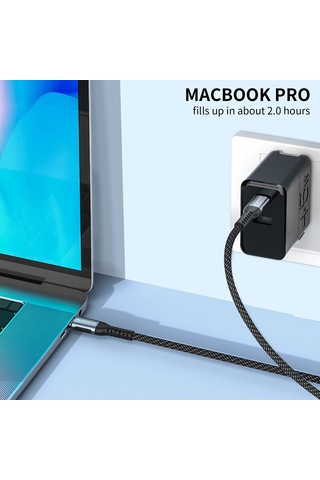 Ahastyle XC01 Tip-c Tip-c 1 M Usb-c Pd Hızlı Şarj Kablosu 60 W