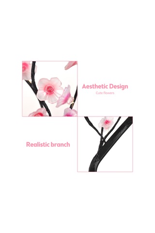 Jeehugo 36 Led Pembe Sakura Ağaç Lambası - Usb/pil Beslemeli, Dokunmatik Anahtar, 2 Işık Modu, Ev/ofis Dekorasyonu, Noel Hediyesi Diğer