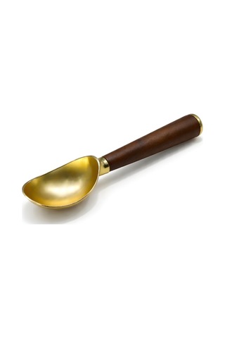 Prateg Akasya Saplı Gold Dondurma Kaşığı Kahverengi