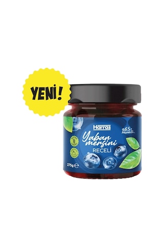 Şeker İlavesiz %65 Yaban Mersini Reçeli 3 X 275g Doğal Meyveli - Yeni Ürün