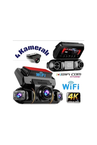 4 Kameralı 4k Uhd Profesyonel Araç Kamerası