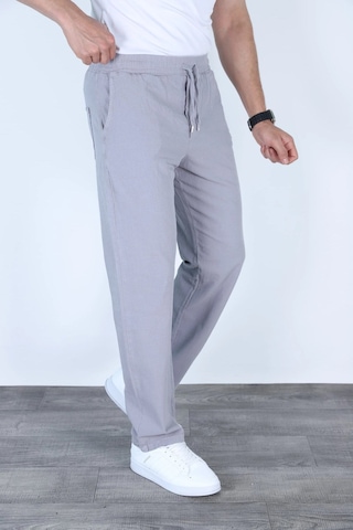 Myrab Denim Baggy Keten Pantolon Jogger Çağla Yeşili Gri