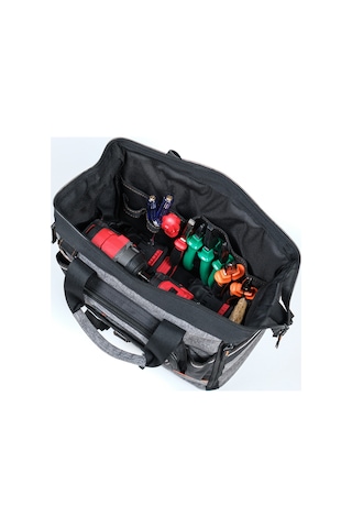Profesyonel Tel Destekli Tam Açılır Su Geçirmez 31 Bölmeli Plastik Tabanlı Alet Takım Çantası
