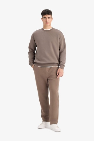 Defacto Relax Fit Bisiklet Yaka Kalın İçi Yumuşak Tüylü Basic Düz Sweatshirt T5139az25aubn571 Kahve