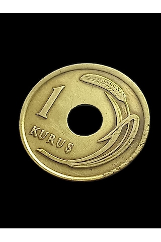 1951 1 Kuruş Madeni Koleksiyon Türk Lirası Hobi Antika Nümismatik