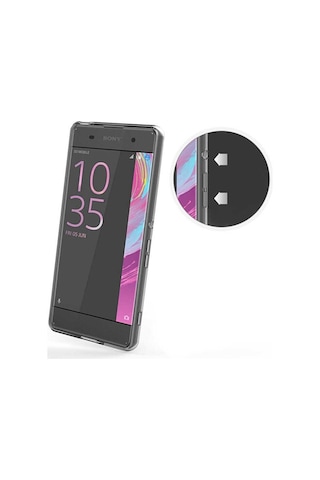 Sony Xperia X Kılıf Zore Şeffaf Ince Ve Esnek Süper Silikon Kılıf Renksiz