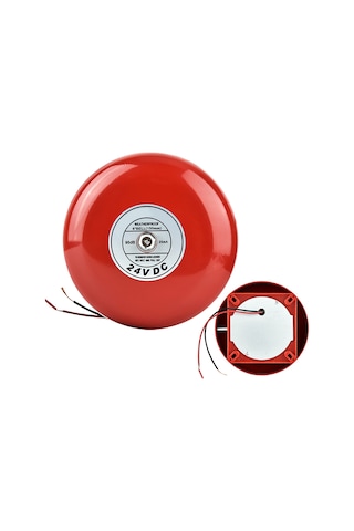 Geeroyoo 24v Aluminyum Kasa Su Geçirmez Yangın Alarm Zili, 90db Yüksek Sesli Uyarı Fonksiyonu