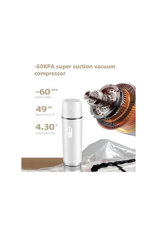 Sones El Tipi Vakum Makinesi Şarj Edilebilir Gıda Muhafaza Sıkıştırma Depolama Makinesi