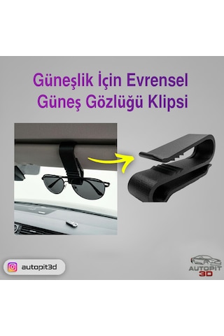 Güneş Gözlüğü Klipsi Evrensel Güneşlik İçin Güneş Gözlüğü Klipsi