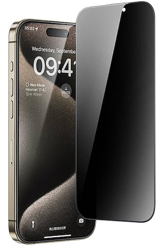 Apple Uyumlu iPhone 17 Toz Önleyicili Privacy 9h Tam Kaplayan Cam