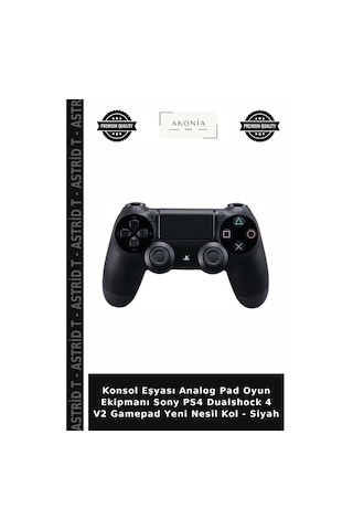 Konsol Eşyası Analog Pad Oyun Ekipmanı Sony Ps4 Dualshock 4 V2 Gamepad Yeni Nesil Kol - Siyah