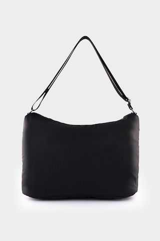 İcone Bag Paraşüt Kumaş Çanta - Yoga Mat Bölmeli, Fermuarlı Cepli, Ayarlanabilir Askılı, Fileli İç Cep Siyah