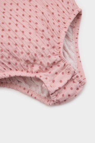 DeFacto Kız Bebek Yenidoğan 2'li Takım Müslin Geniş Yaka Uzun Kollu Tulum Külotlu Çorap E2384A525SPPR345